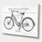 Designart - Paris France Bicycles - Vintage Transportation Premium Canvas Wall Art